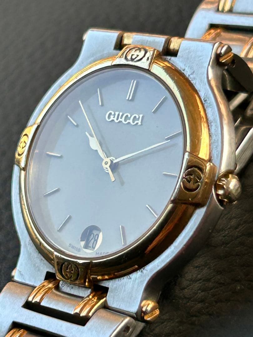 GUCCIグッチ9000Mビンテージメンズクオーツ稼働品