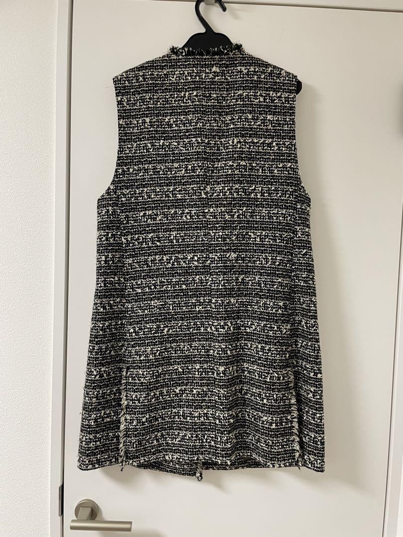 IENA LA BOUCLE ベスト ジレ ジオメトリックタックショート