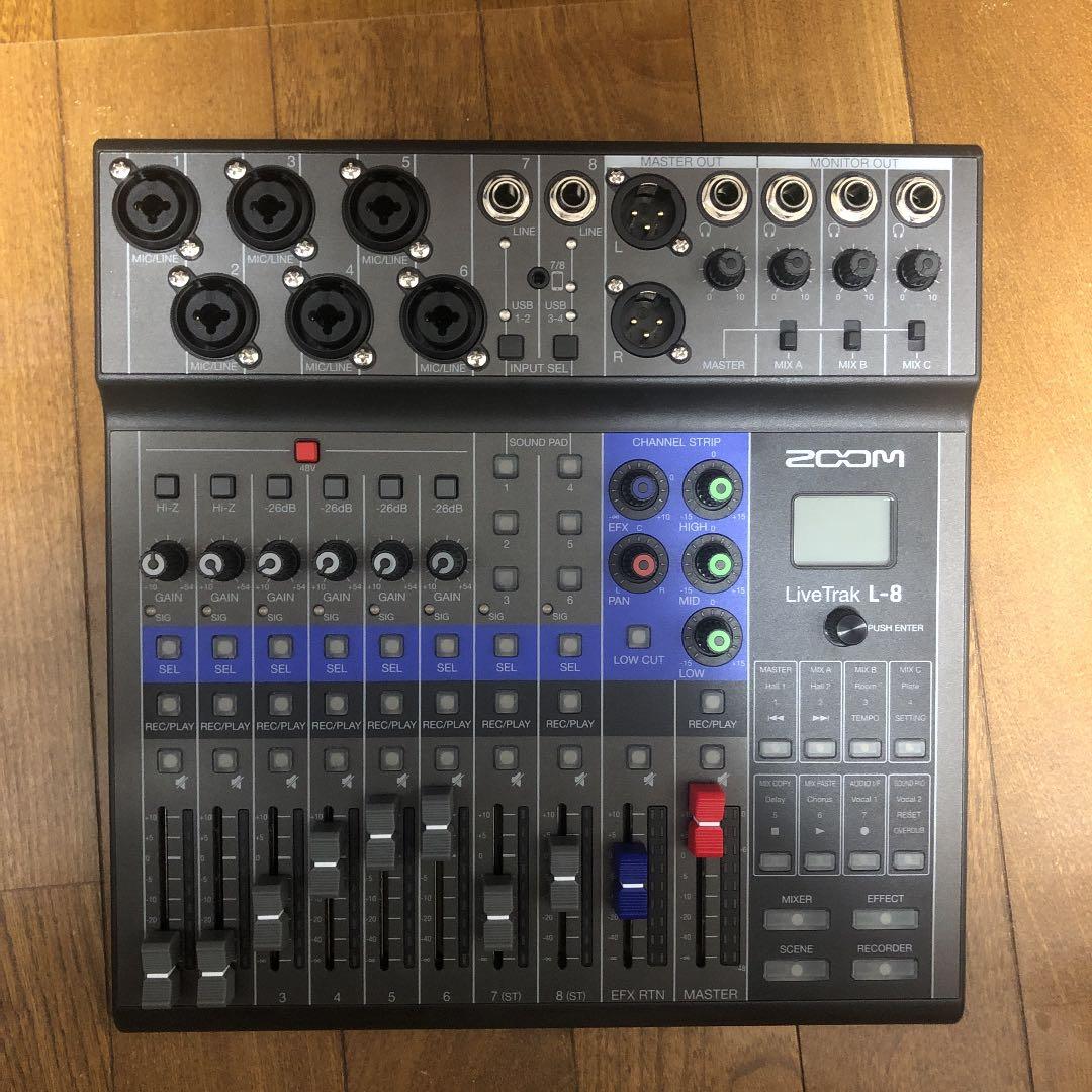 驚きの値段で】 美品 ZOOM LiveTrak L-8 ミキサー&レコーダー 8ch