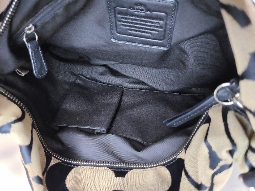 COACH キャンバス グレー ブラック AH1XM-m77429167435 ショルダーバッグ シグネチャー 大得価得価