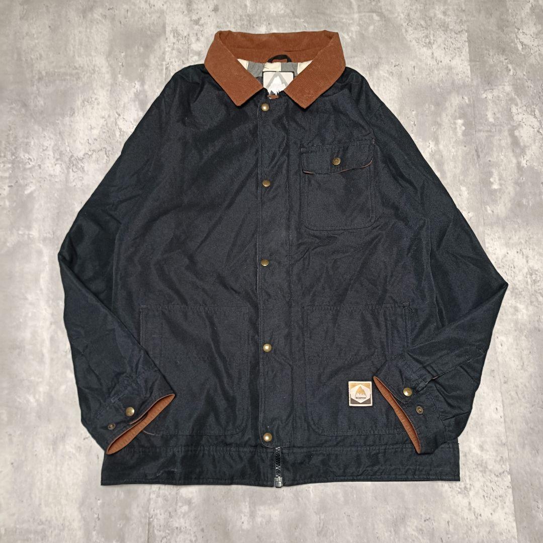 BURTON スノボーウェア コーデュロイ切り替え 黒 サイズLL・BURTON