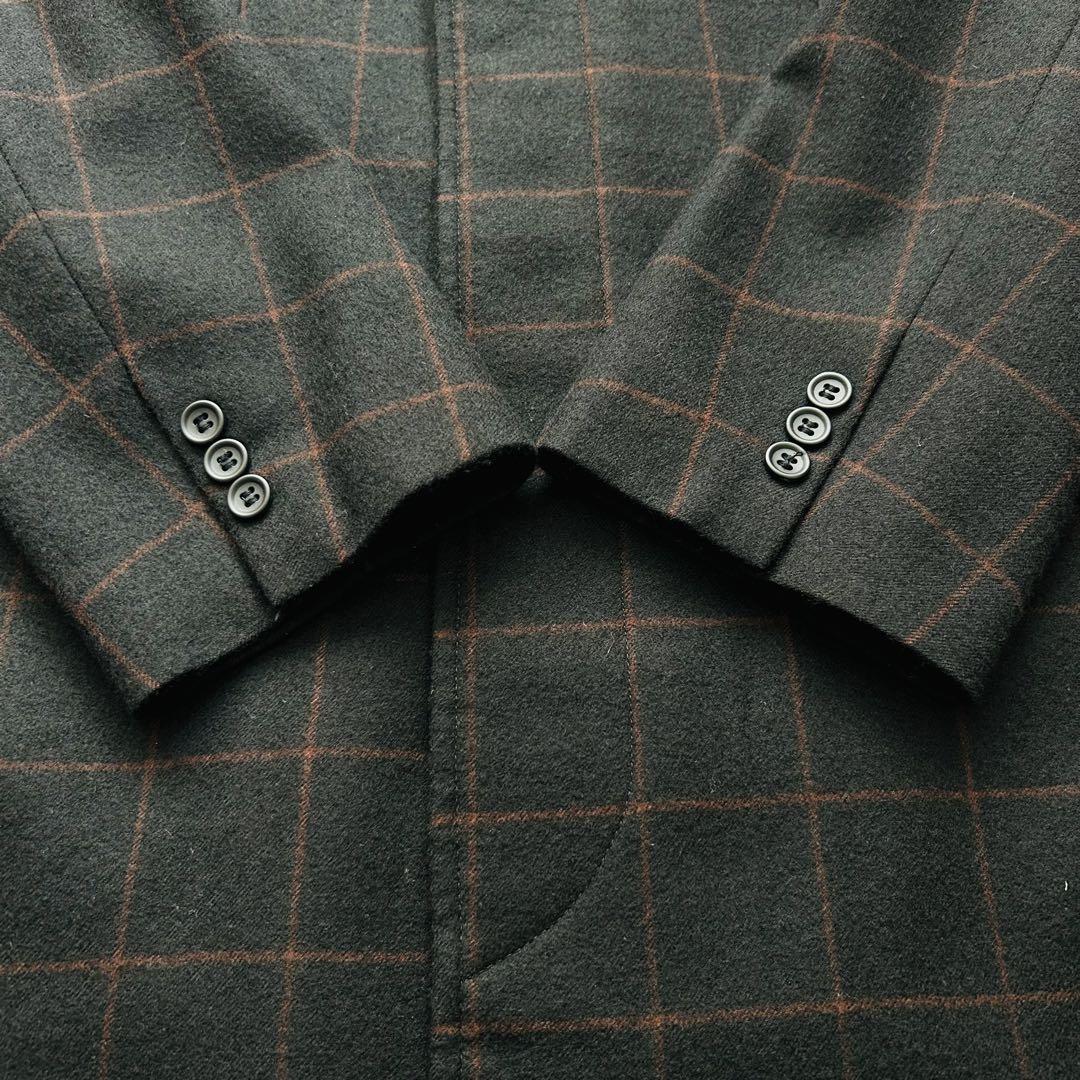 Paul Smith ポールスミス ロング チェスターコート チェック 黒 L paul smith ロングコート #black label #ポールスミス