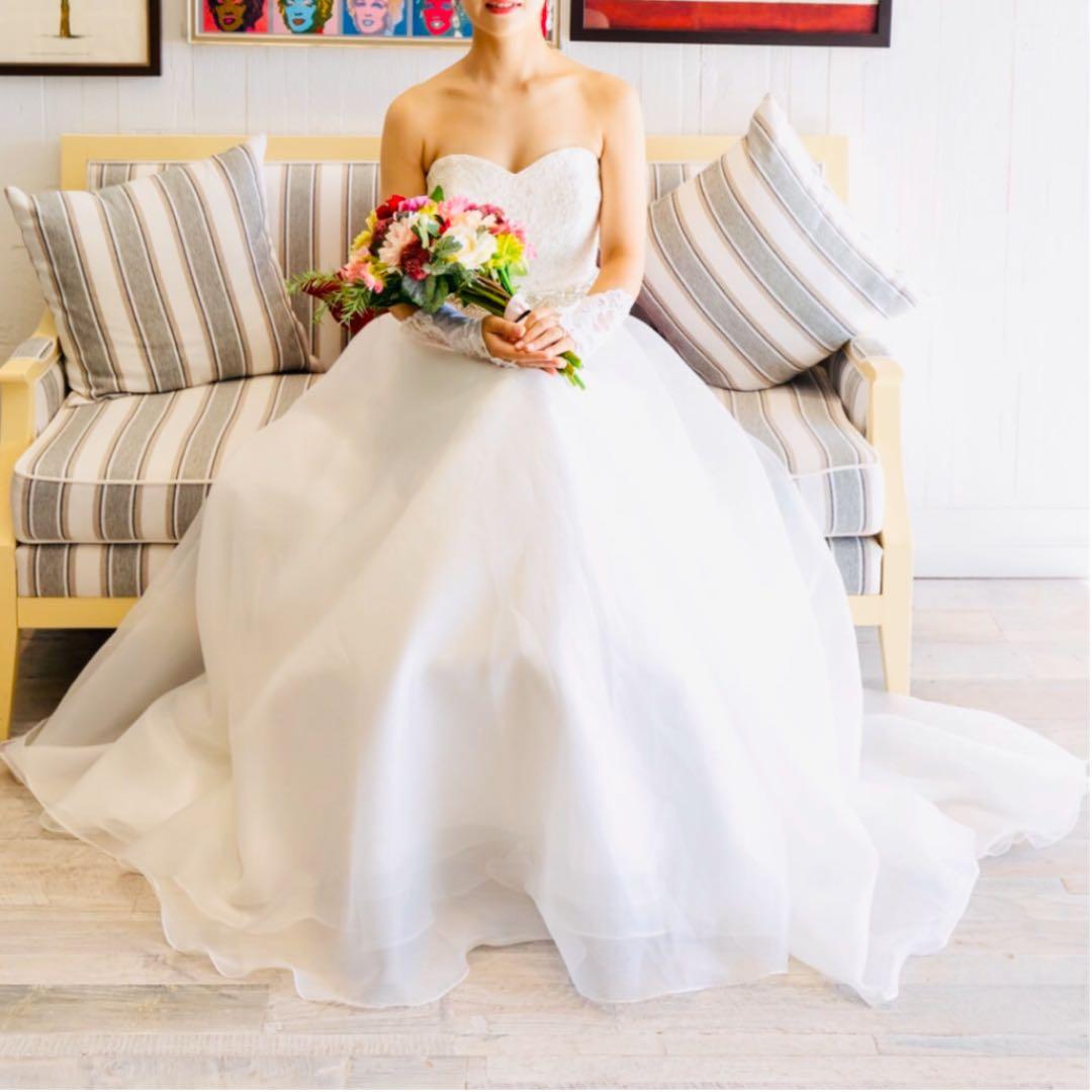 avica ウェディング ドレス ビスチェタイプ - メルカリ