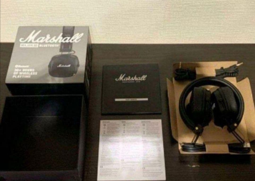 J 【新品】Marshall MAJOR III BLUETOOTH ブラック | grocerybazaar.store