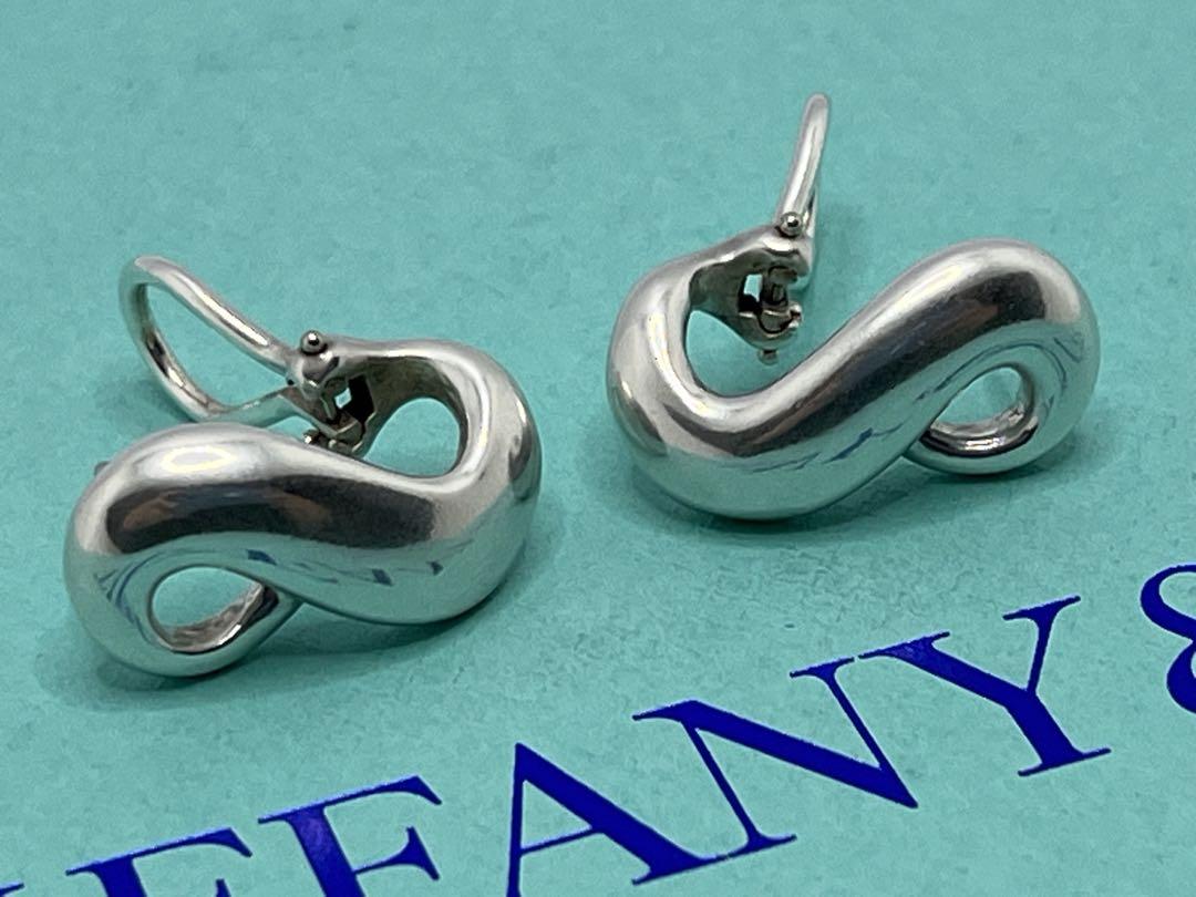 注目ショップ・ブランドのギフト c474 美品 オールド ティファニー インフィニティ ピアス アクセサリー