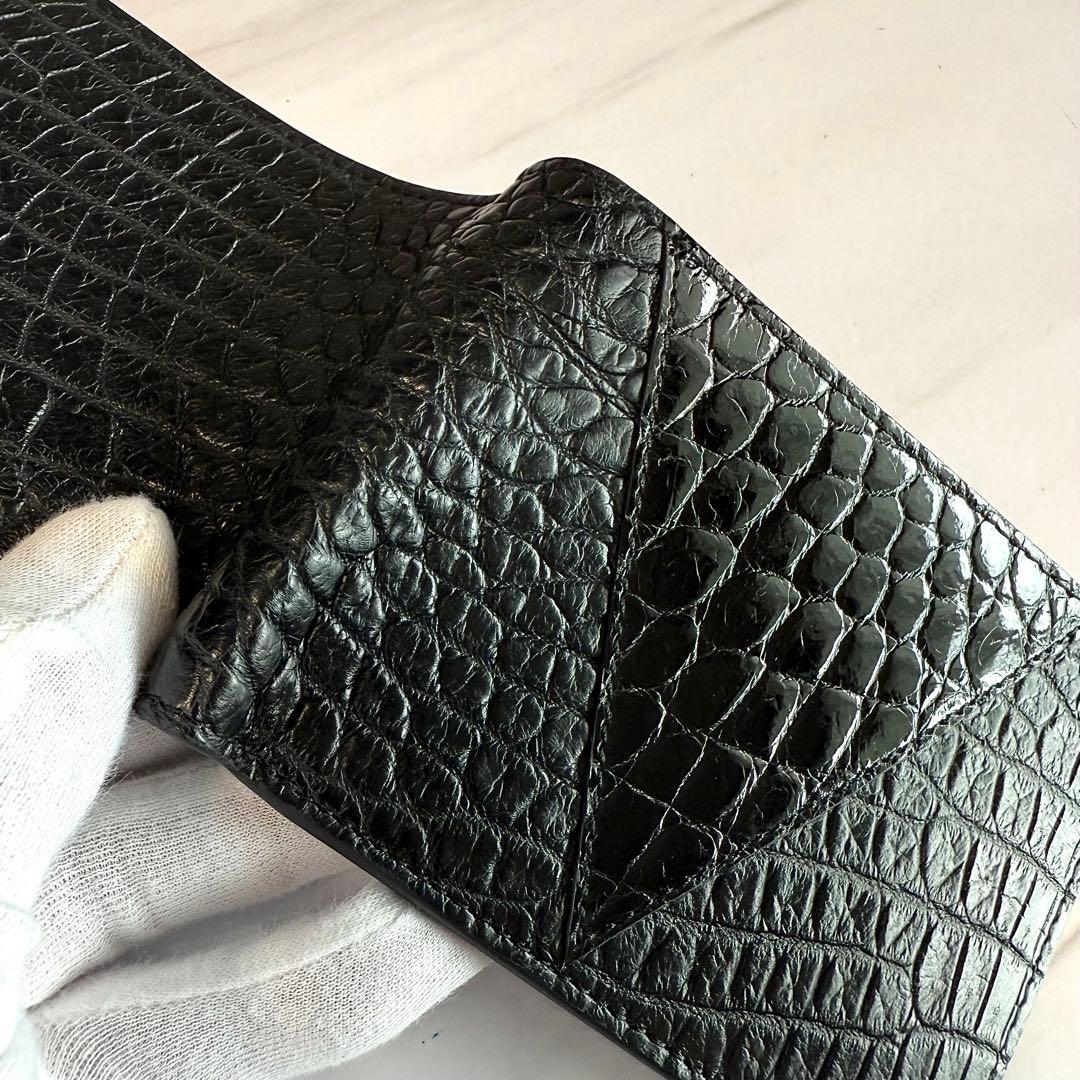 クロコダイル財布 106 メンズ 二つ折り財布 新品