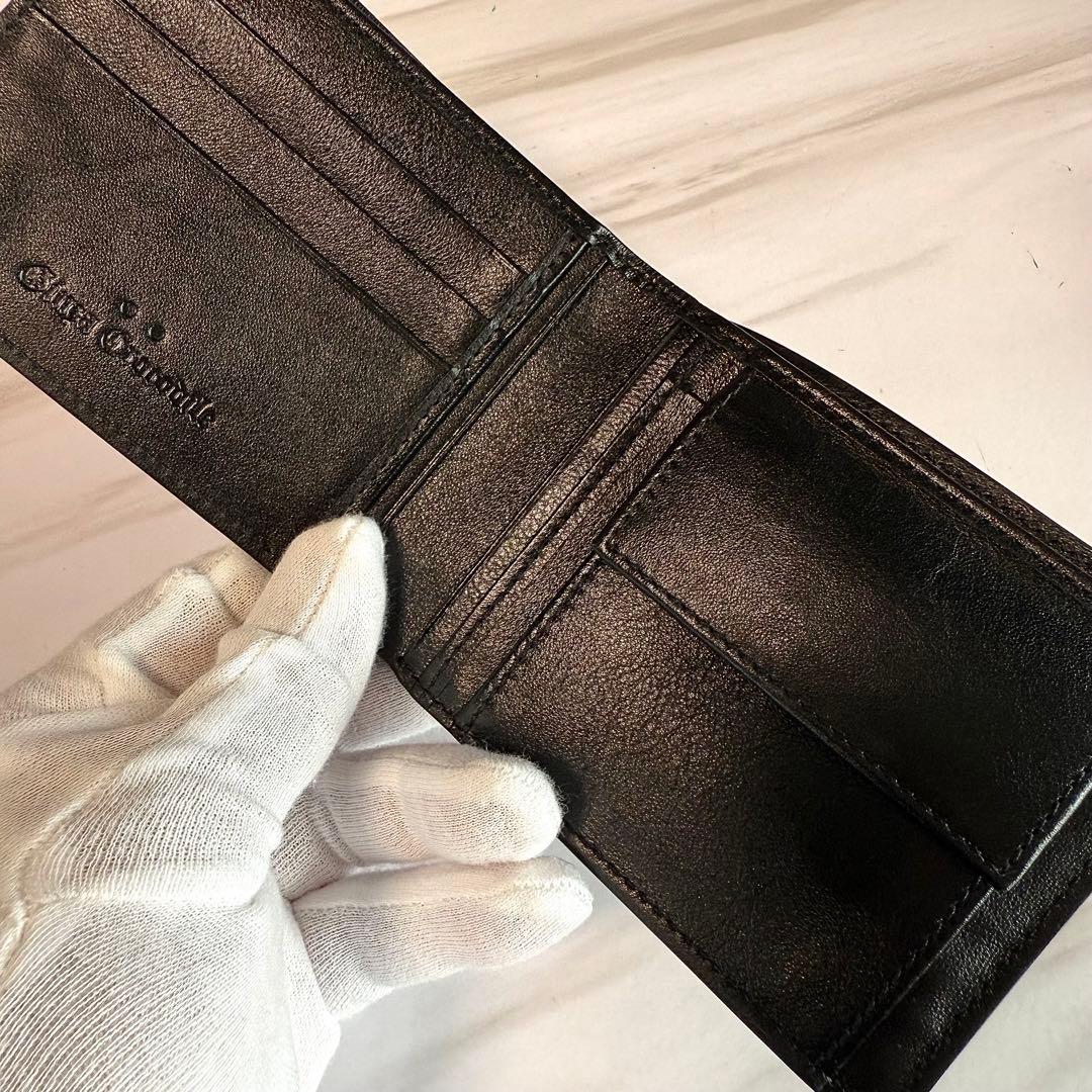 クロコダイル財布 106 メンズ 二つ折り財布 新品