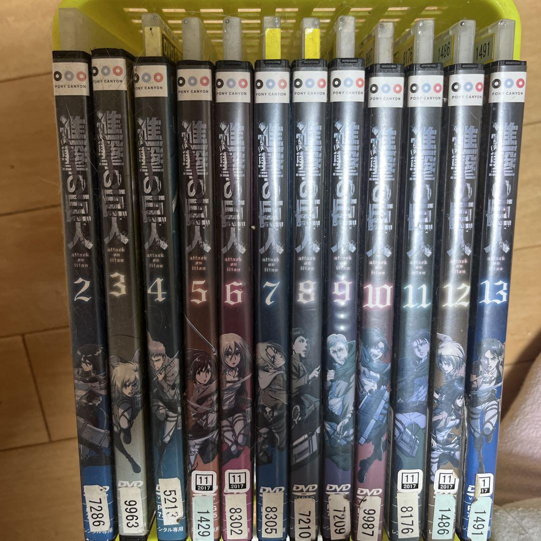 進撃の巨人 全巻セット DVD付き二期まで