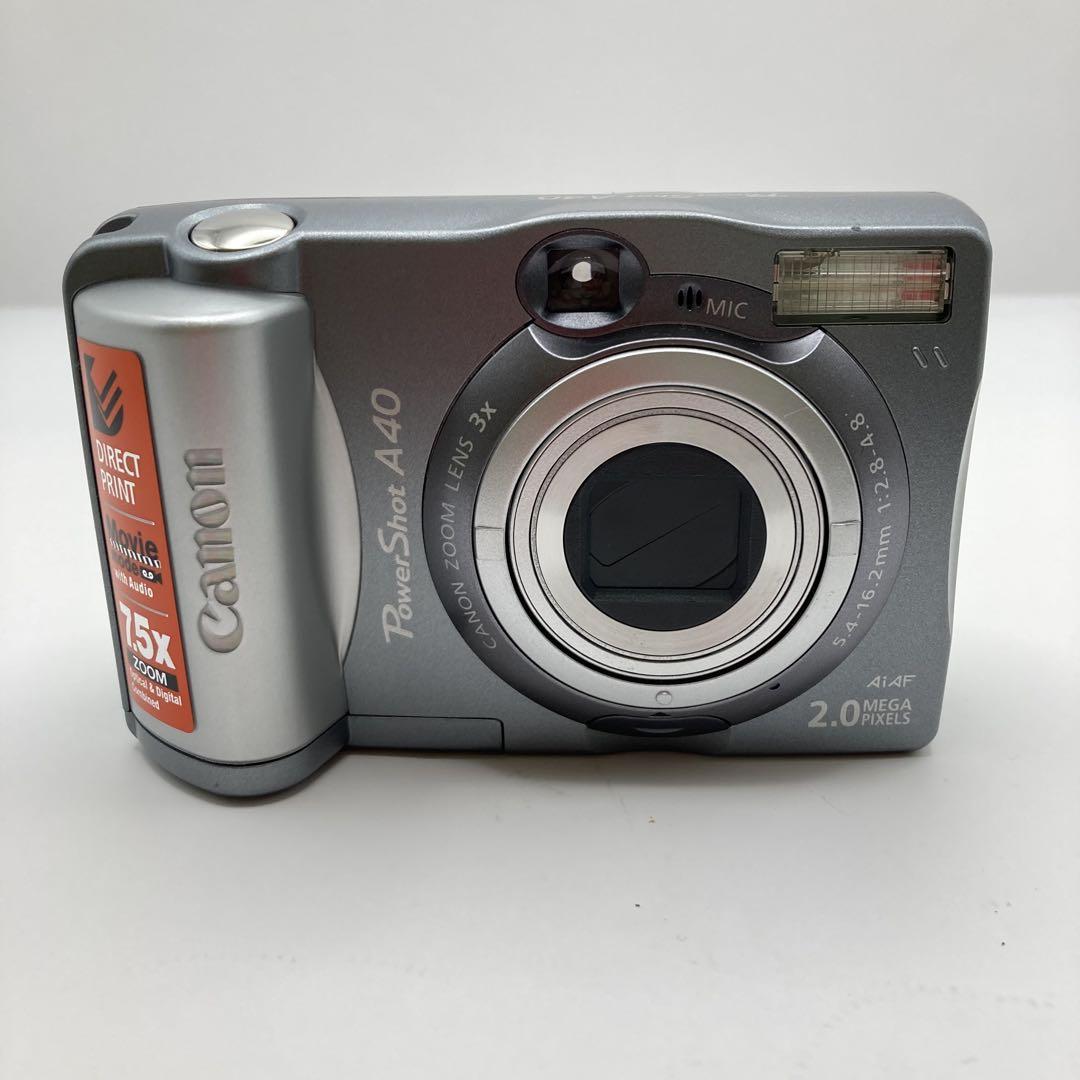 Canon PowerShot A40 デジカメ 動作確認済み レトロ
