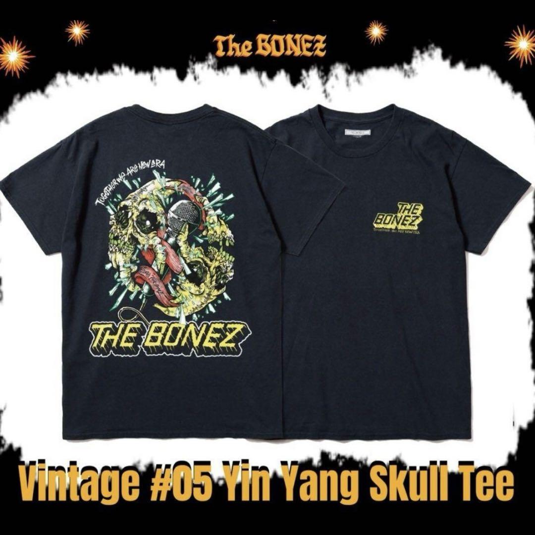 THEBONEZ Vintage Yin Yang Skull Tee Tシャツ