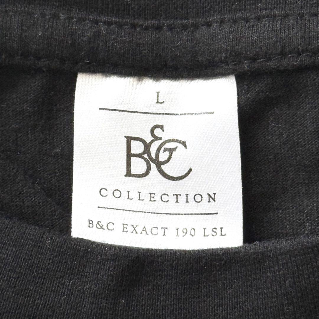 美品 B&C ロングTシャツ ヤマハ YAMAHA アブソルートドラム 黒 L