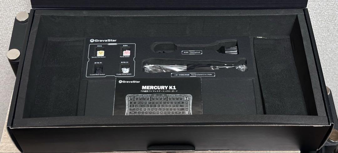 GravaStar Mercury K1 ブラックグラデーション 数時間使用。