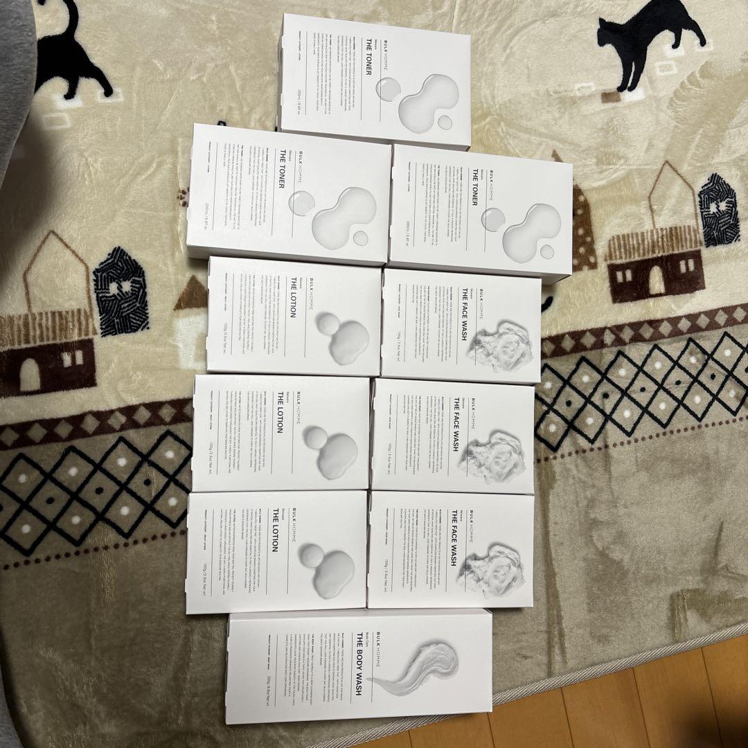 BULK HOMME バルクオム洗顔×3、化粧水×3、乳液×3、ボディソープ