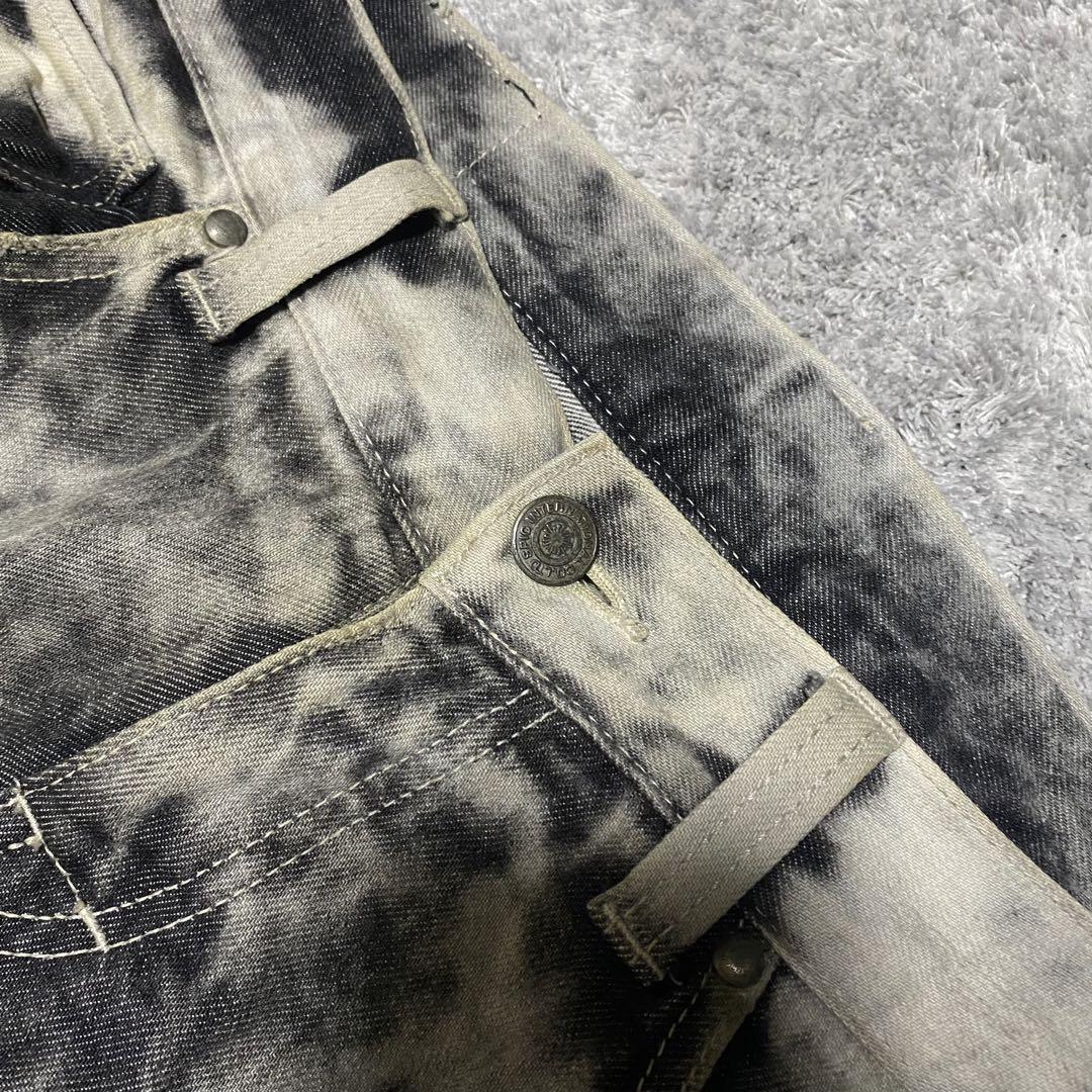【TORNADO MART】crocodile flared pants 00s
