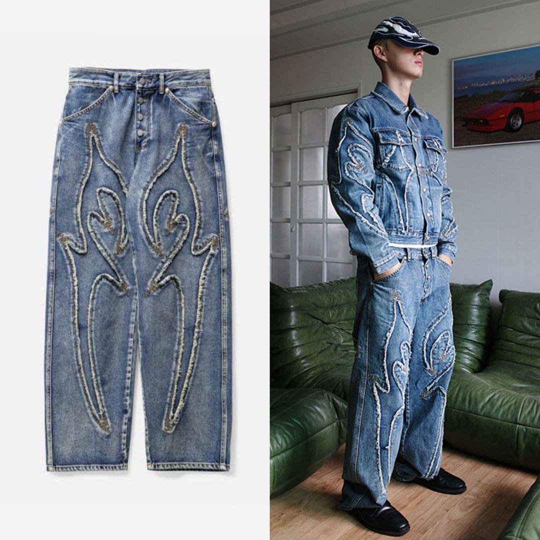 パンツ thug club tribal denim pants THUG CLUB - Denim Tribal Pants | HBX - Globally Curated