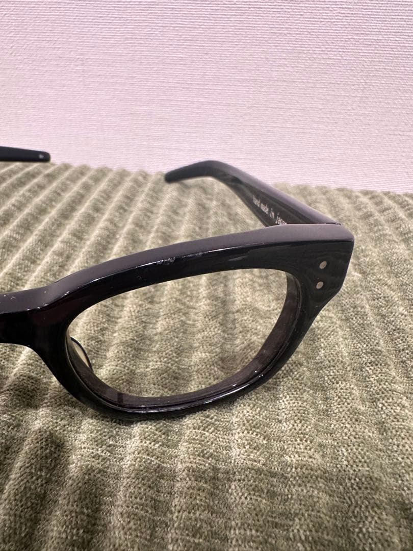 美品 EFFECTOR エフェクター chorus コーラス メガネ 眼鏡 べっ甲 (傷あり)EFFECTOR chorus ブラック メガネ ケース付き