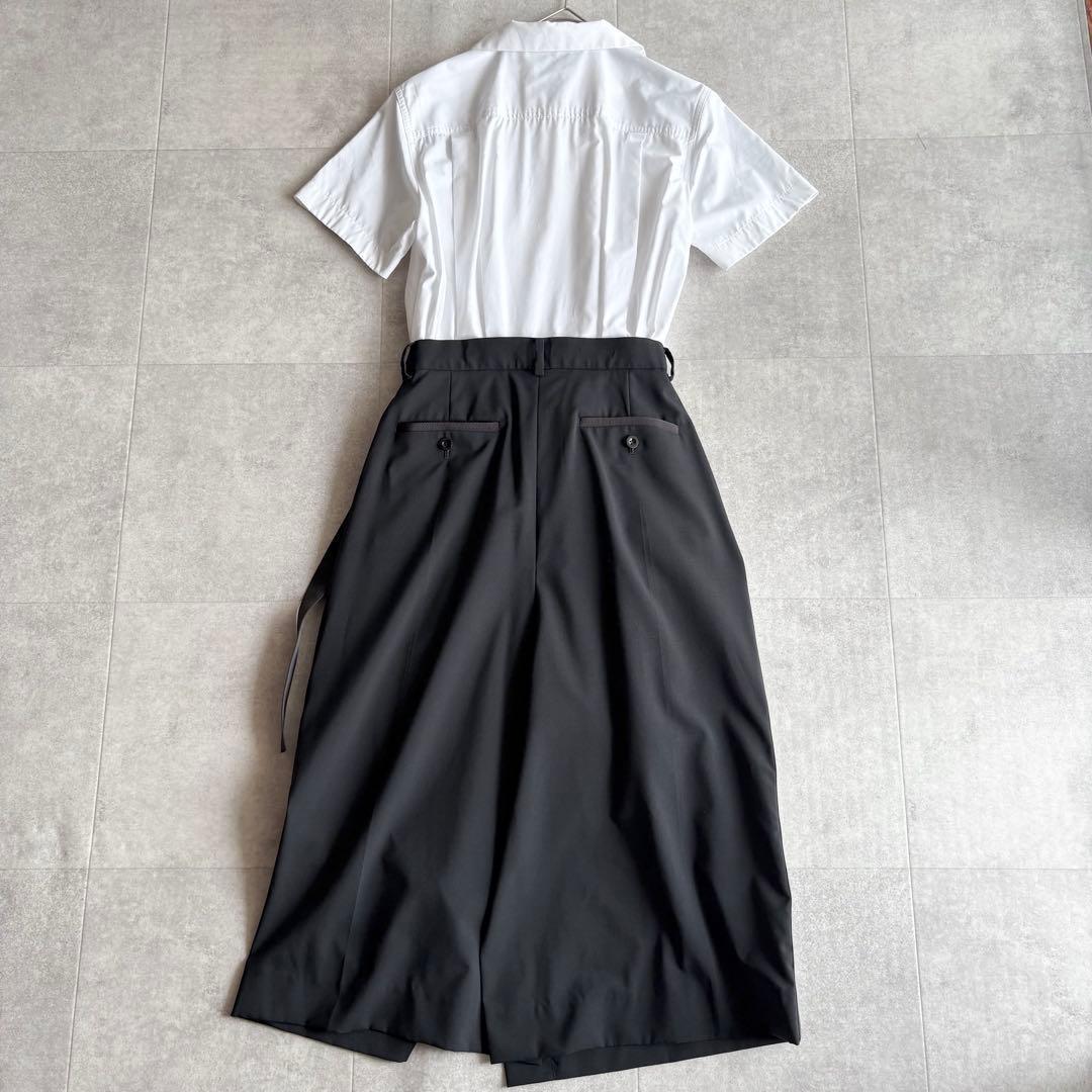 近年✨ sacai SUITING MIX DRESS ワンピース ブラック 1