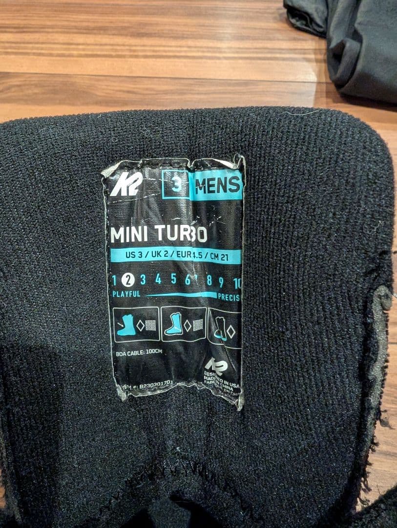 ジュニア スノーボードブーツ K2 21.0cm