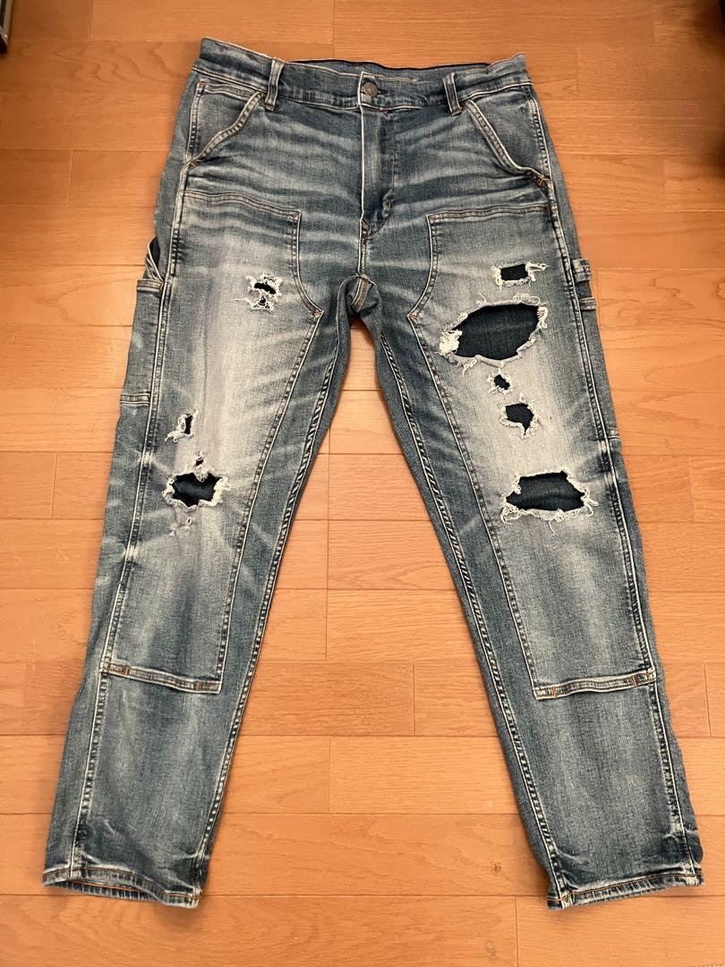 希少限定価格！美品！AMERICAN EAGLEダメージ加工 デニム