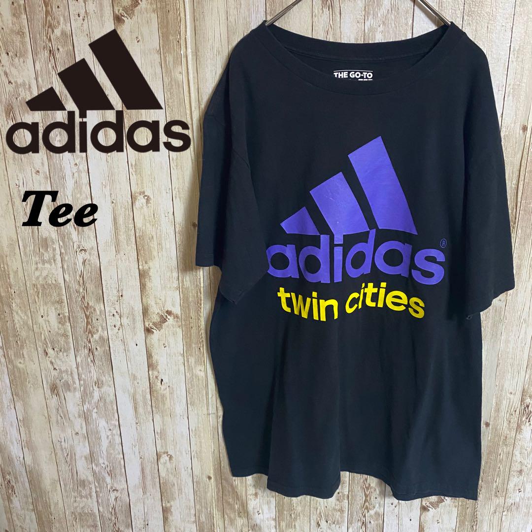 【C29】adidasアディダスビッグロゴtwin citiesロゴTee