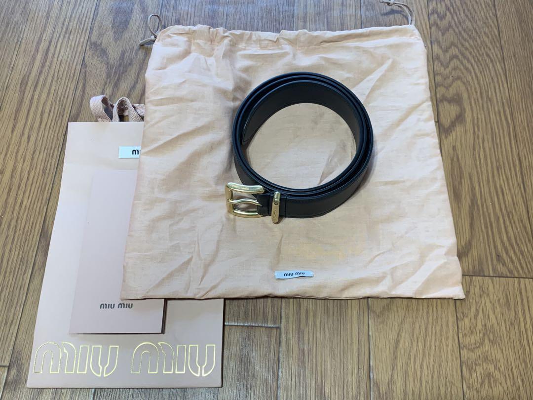 miu miu レザーベルト