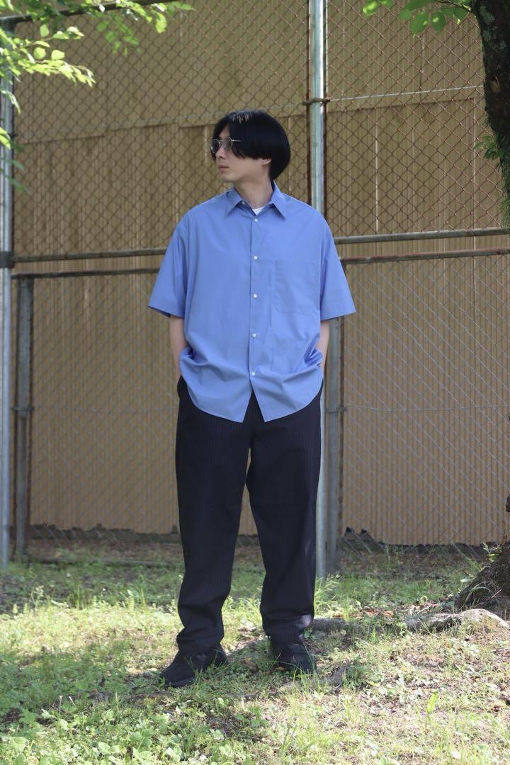 トップス Broad L/S Oversized Regular Collar Shirt