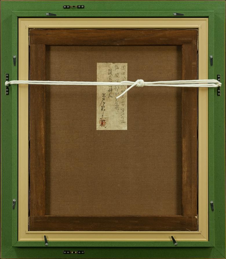岡田三郎助 油彩 肉筆『鼓を持つ婦人』表サイン F8号 額装/a79 岡田三郎助 油彩 肉筆『鼓を持つ婦人』表サイン F8号 額装/a79