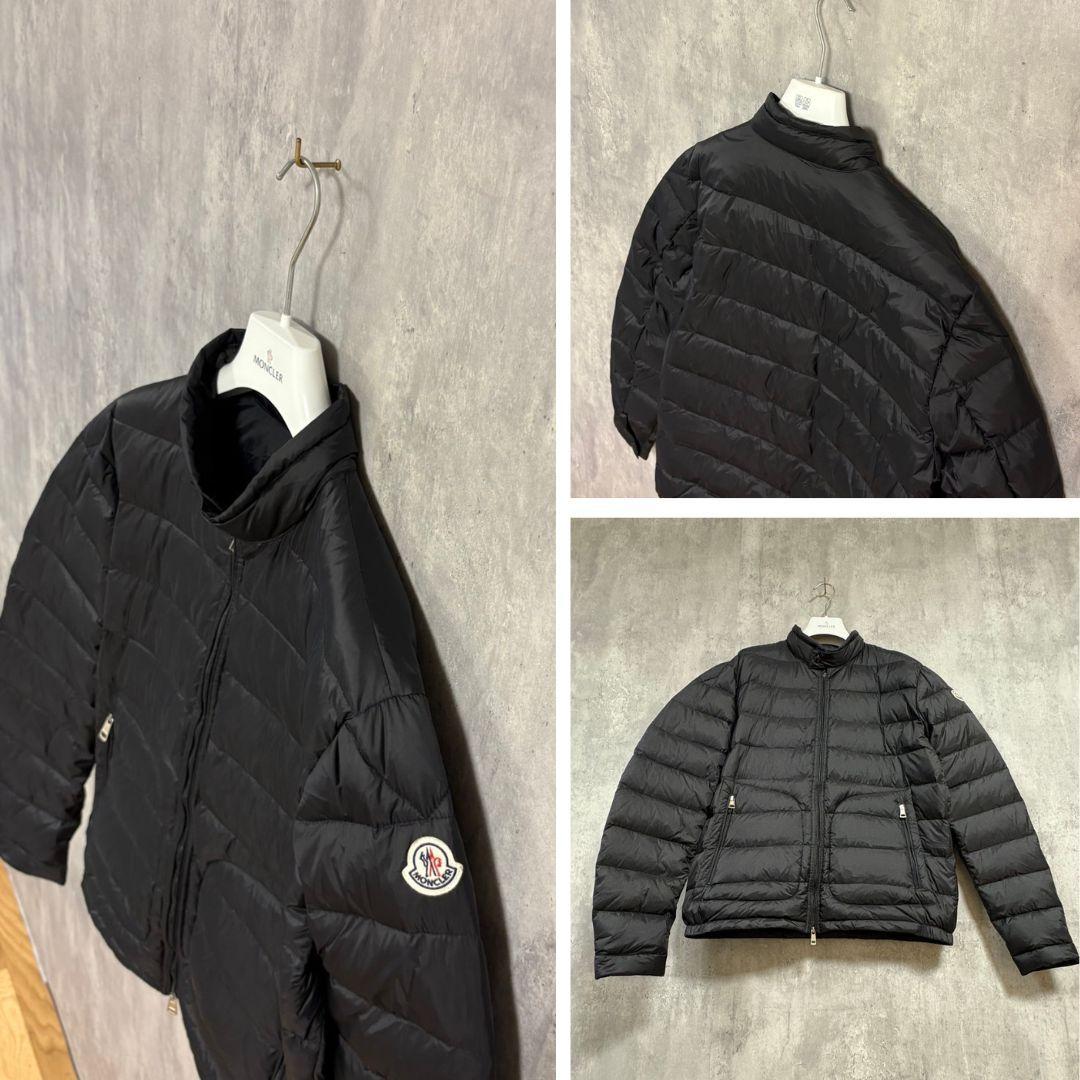 新品未使用タグ付☆MONCLER ACORUS 軽量ダウンジャケット TG5 黒