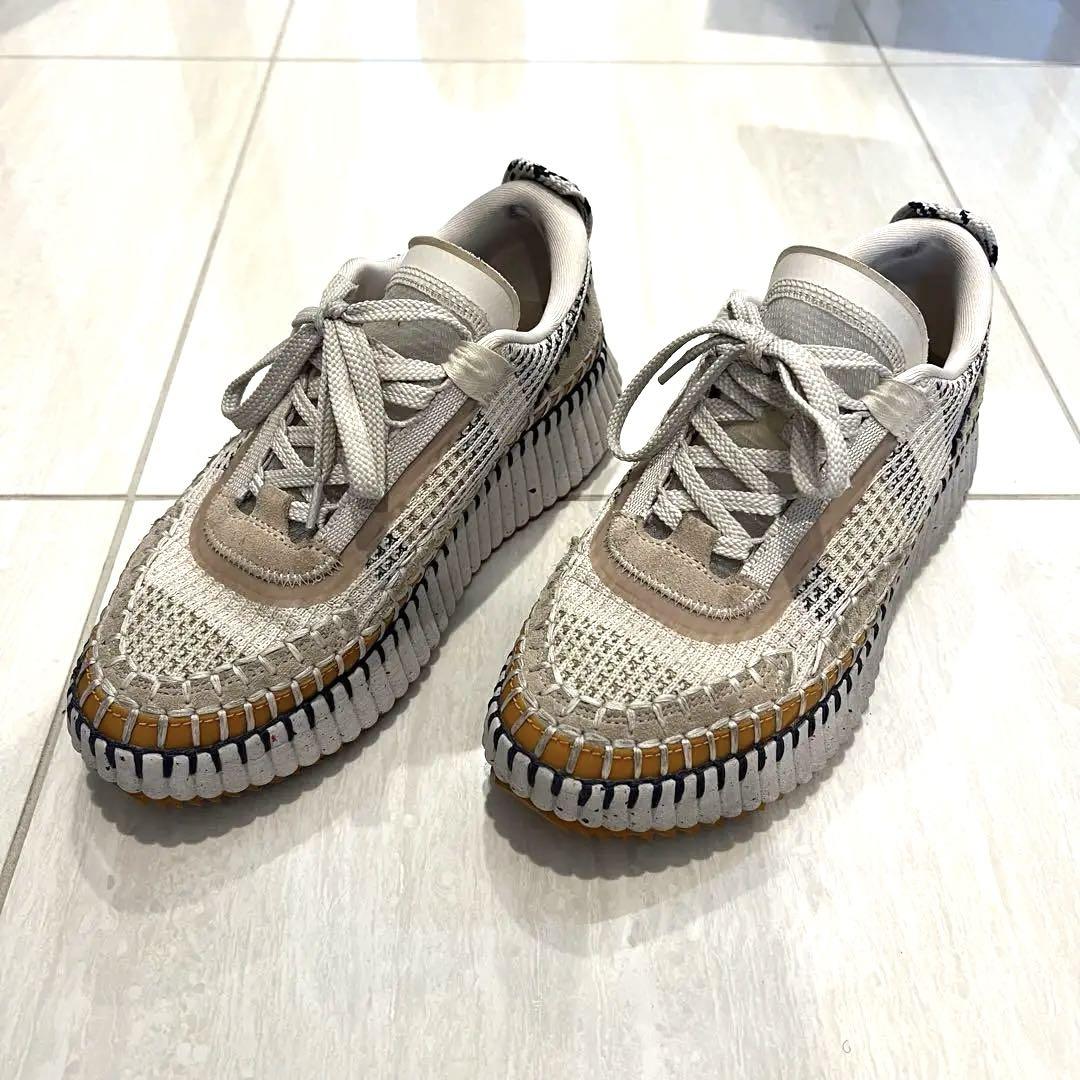 Chloe NAMAスニーカー　ビスコッティベージュ 36 クロエ