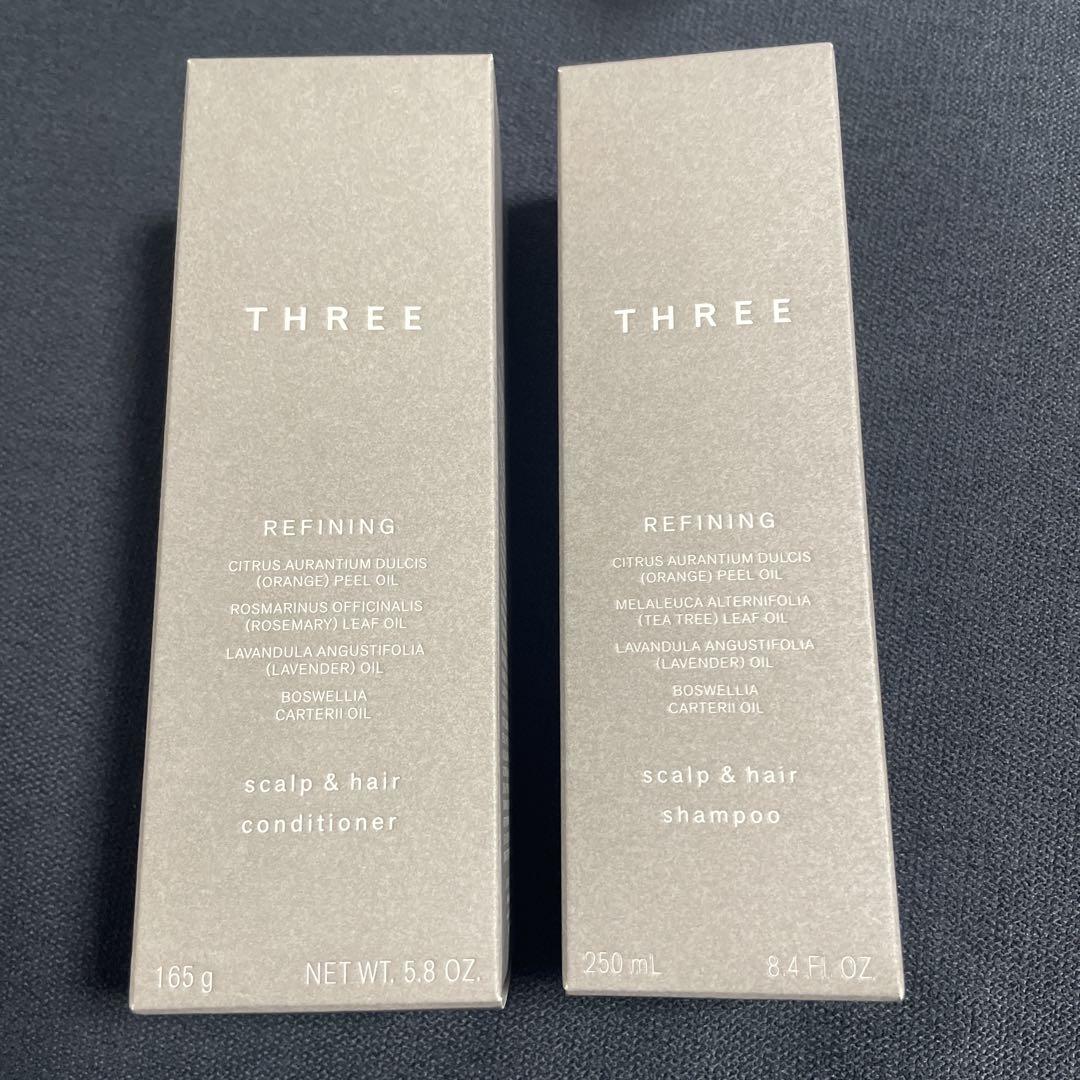 THREE Refining スカルプ&ヘアシャンプー・コンディショナーセット THREE / スキャルプ＆ヘア オーダレンジ シャンプー