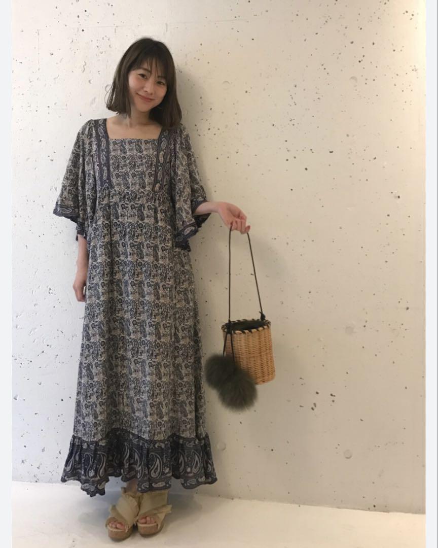 KIIRA ペイズリー ロングワンピース
