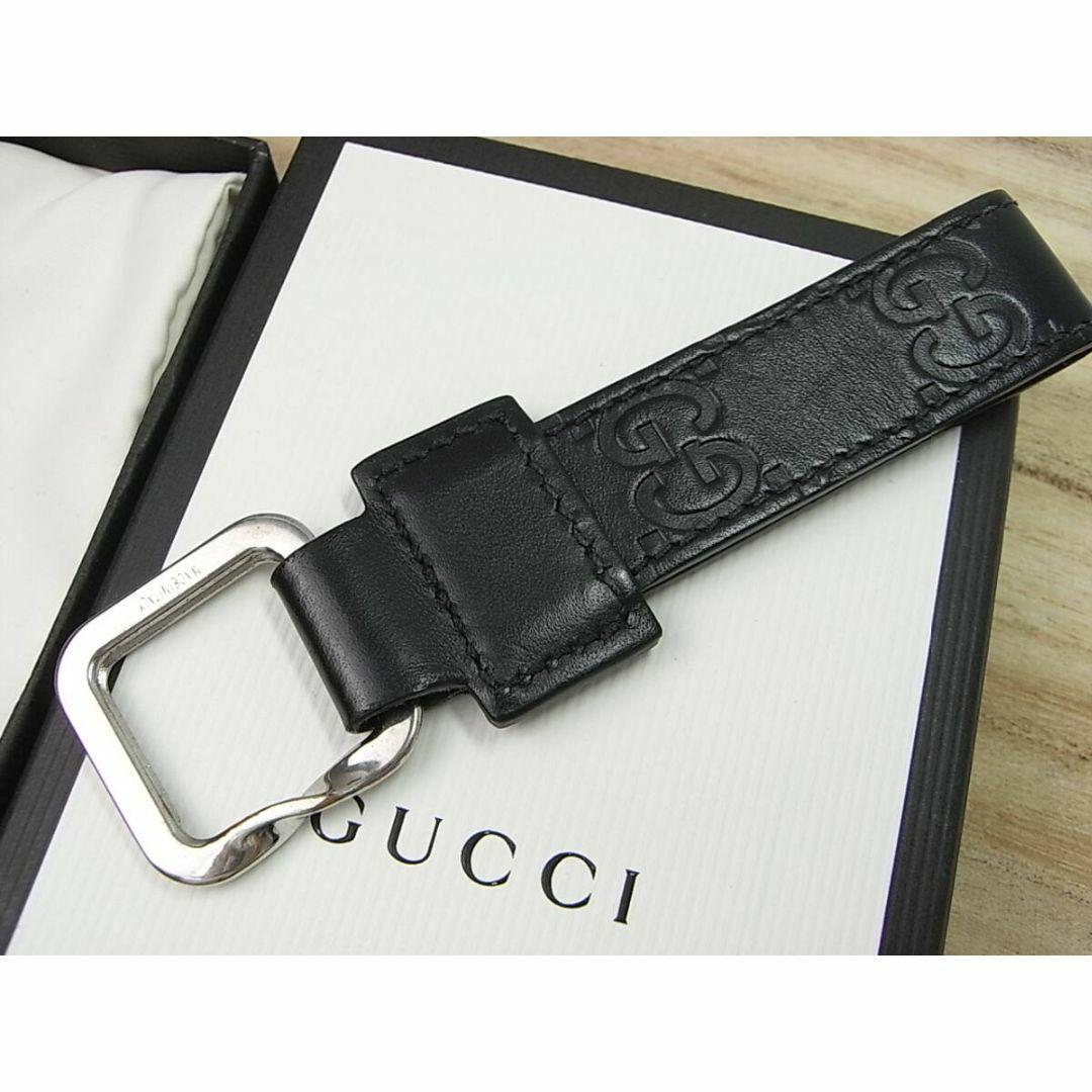 ◎正規新品同様　GUCCI　グッチ　GG　キーホルダーブラック 型番199919