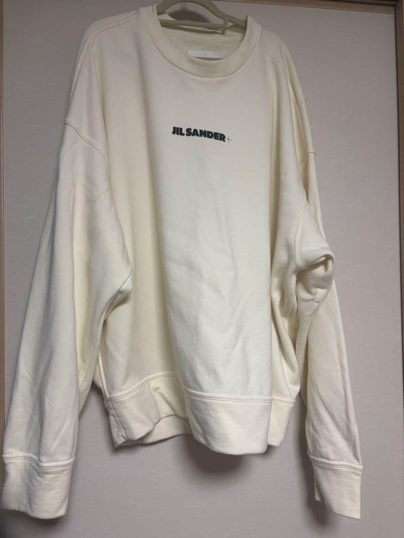 極美品 JIL SANDER+ ジルサンダー スウェット 21AW ロゴプリント