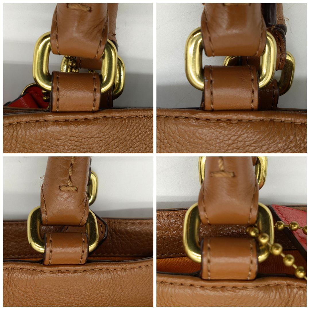 COACH - COACH コーチ レザー 2WAY ショルダー ハンドバッグ