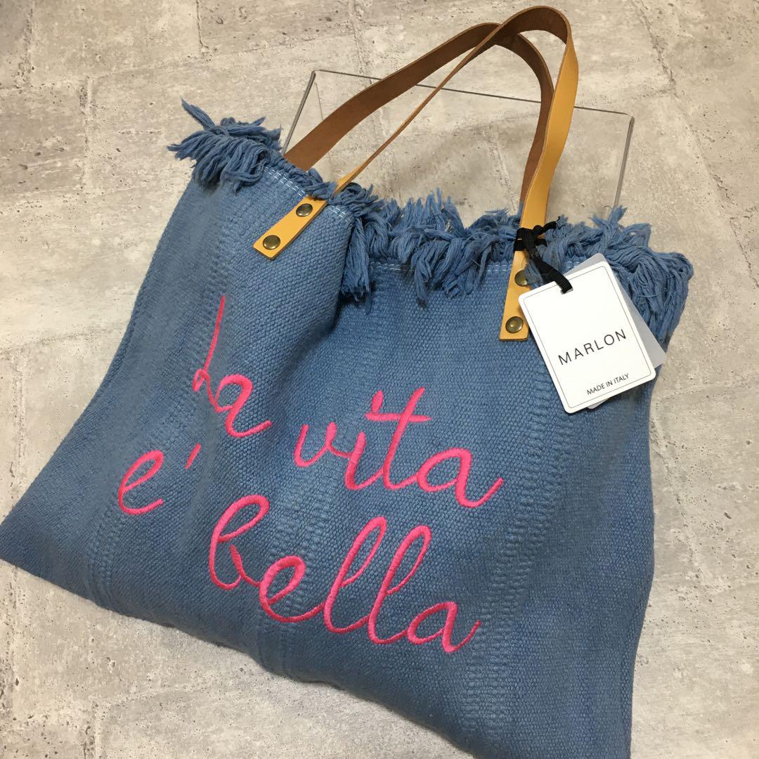 初売り 福袋 MARLON FIRENZE♫ メルカリ - ロゴ刺繍フリンジトートバッグ バッグ