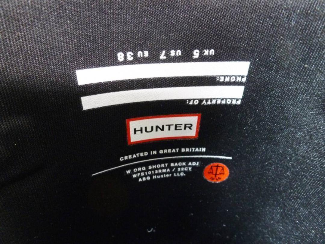 HUNTER ショート バック アジャスタブル レインブーツ 24cm 長靴