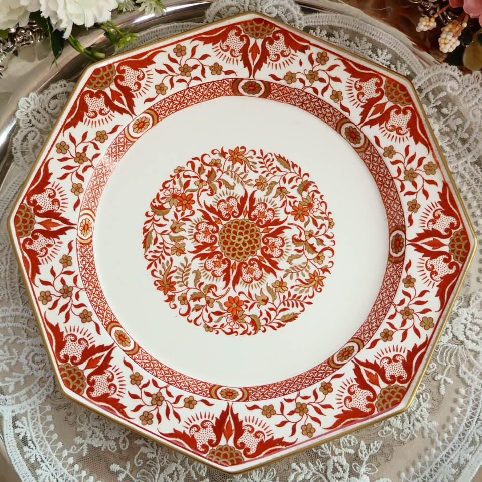 ◇英国アンティーク ミントン デンマーク1870年代 プレート 皿 F7 ◇英国アンティーク ミントン デンマーク1870年代 プレート 皿 F7