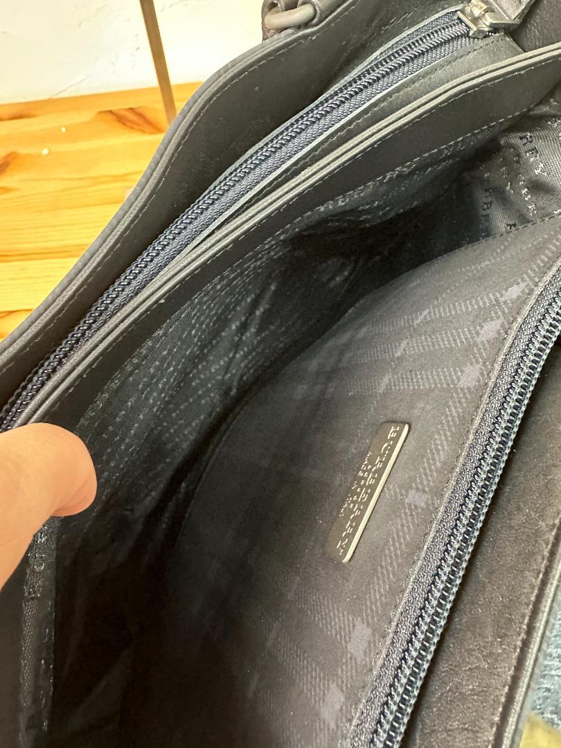 BURBERRY  バーバリー ロンドン ハンドバッグ 鞄 PVC レザー