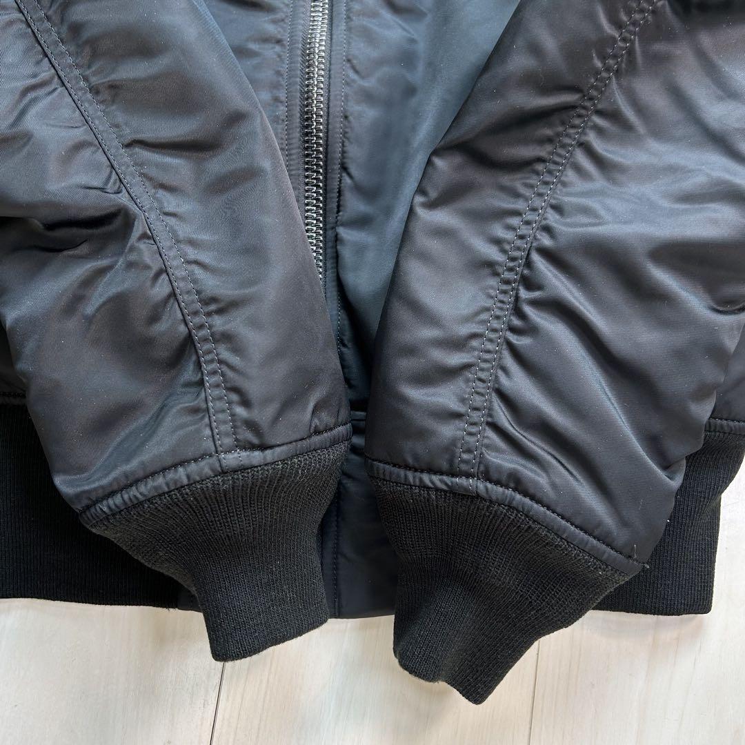 【美品】ALPHA INDUSTRIES MA1 フライトジャケット 黒 M