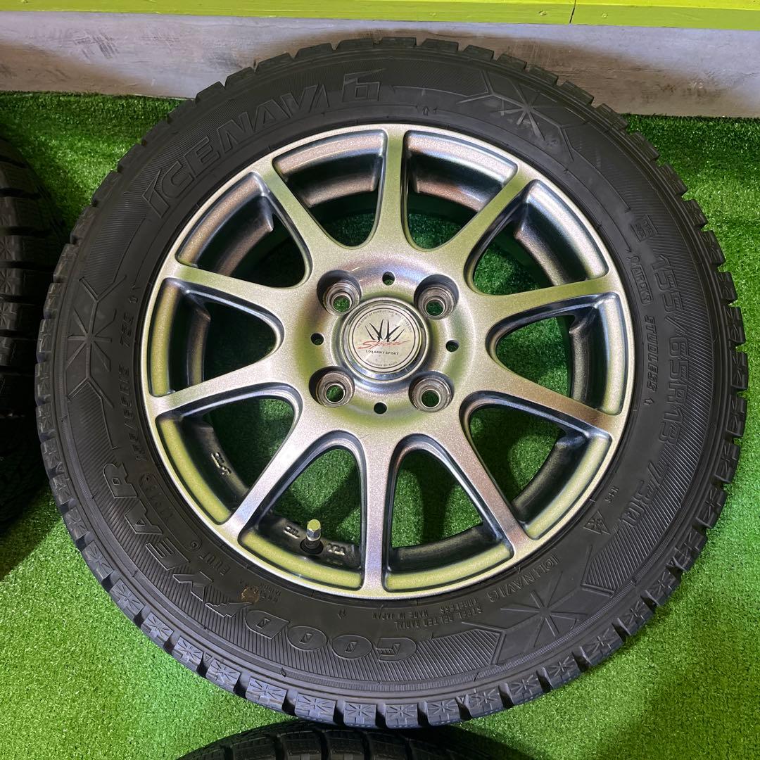 155/65R13 深溝スタッドレスアルミセット！