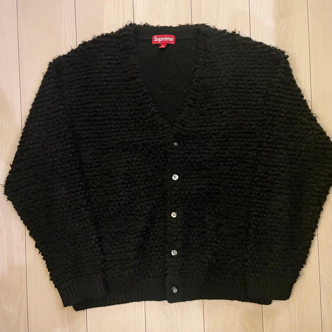 supreme textured knotted cardigan L