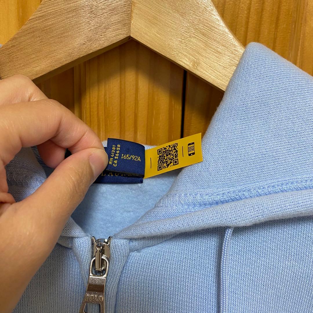 美品 ポロ ラルフローレン ロゴ ジップパーカー M 美品 ポロ ラルフローレン ロゴ ジップパーカー M