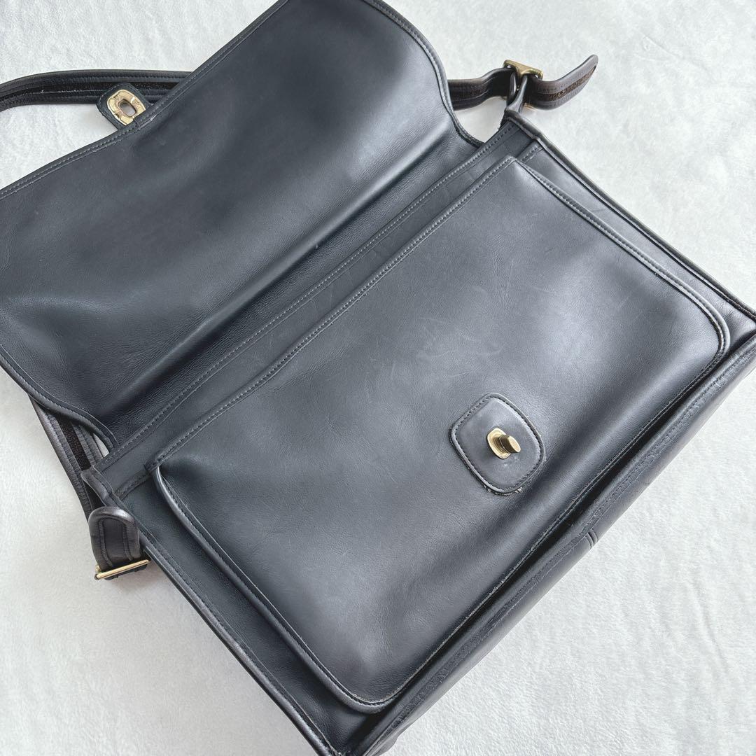 【美品】オールドコーチ　COACH ビジネスバッグ　ターンロック　レザー