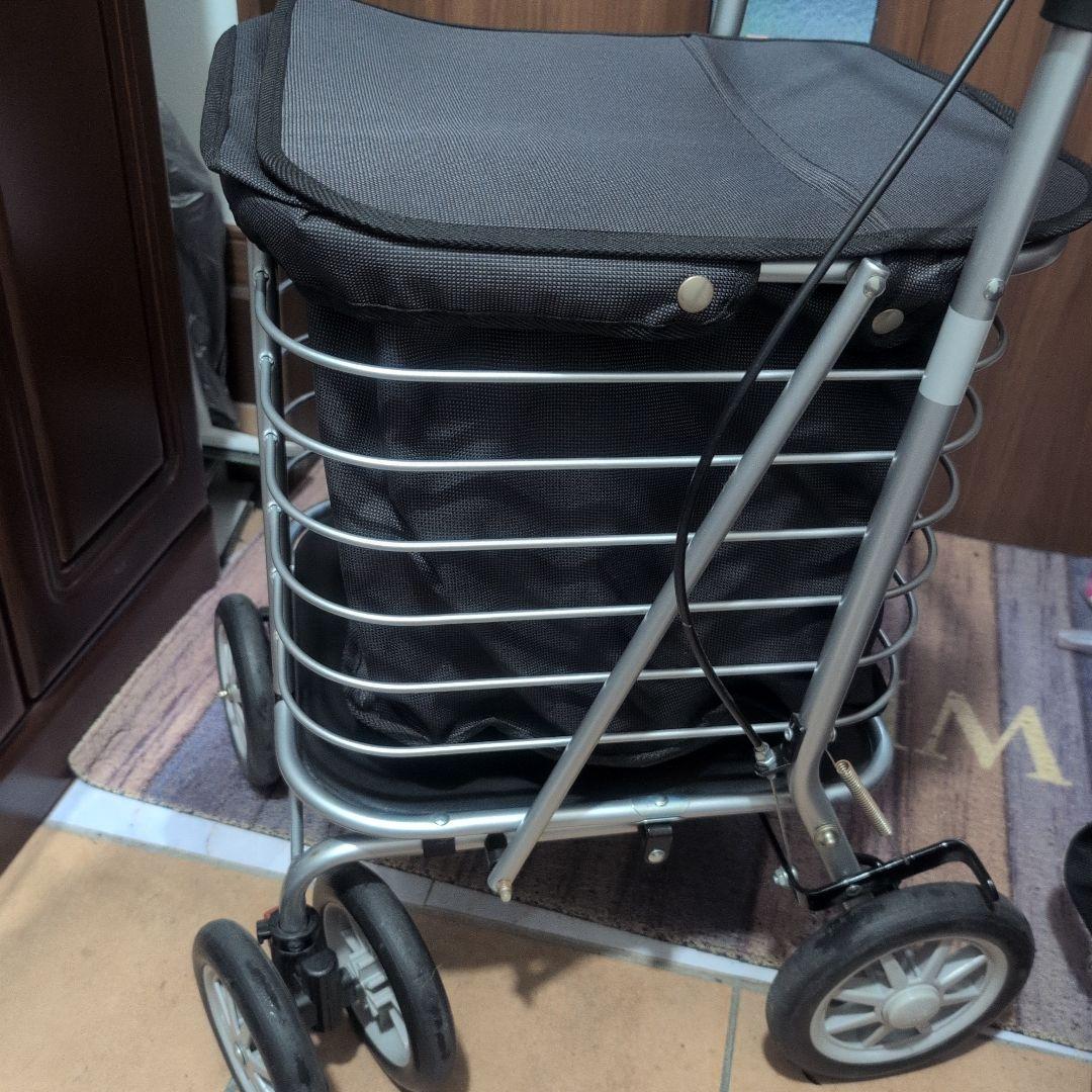 美品 幸和制作所 テイコブワゴン DX シルバーカー 歩行器 買い物カート