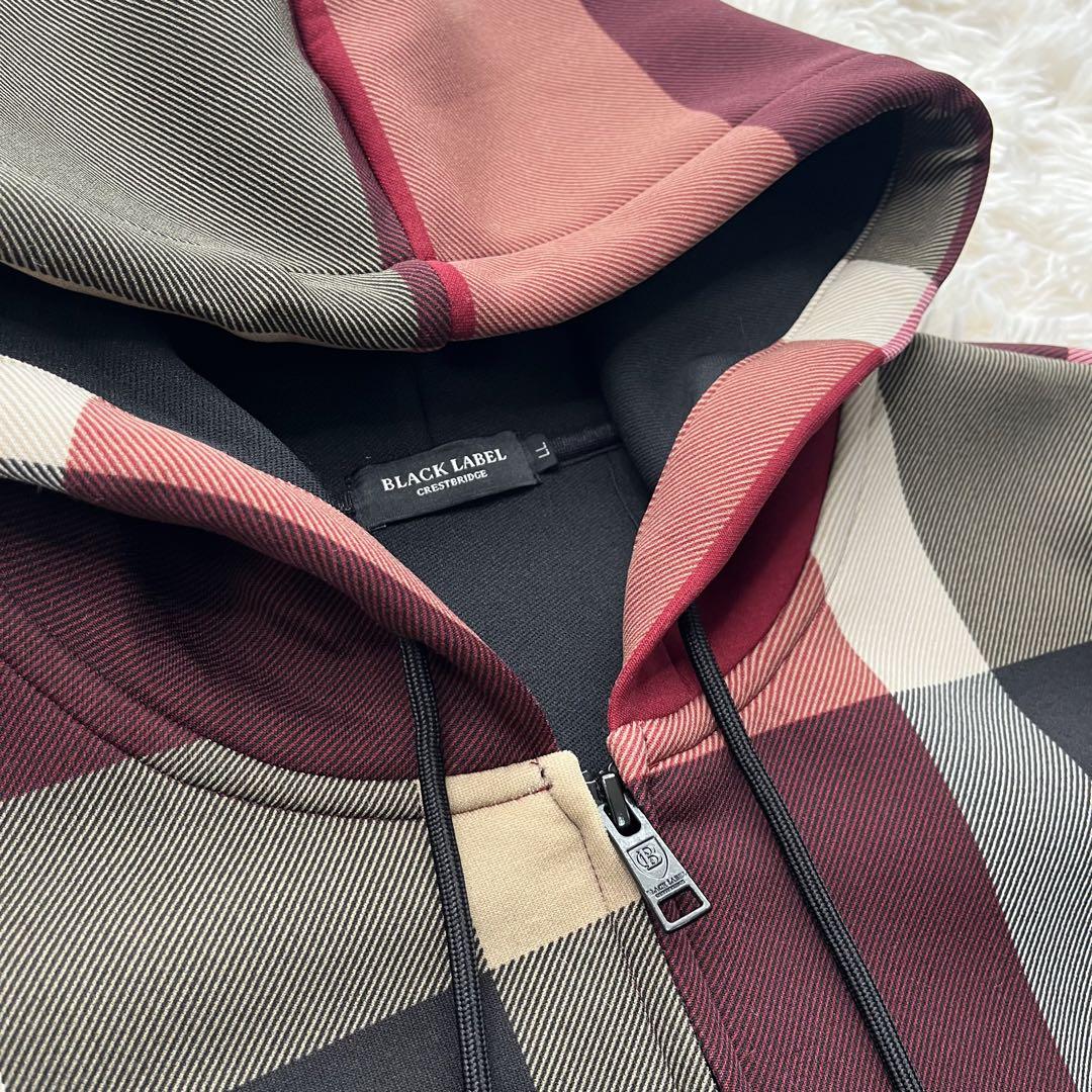 BLACK LABEL CRESTBRIDGE パターンミックスチェックパーカー