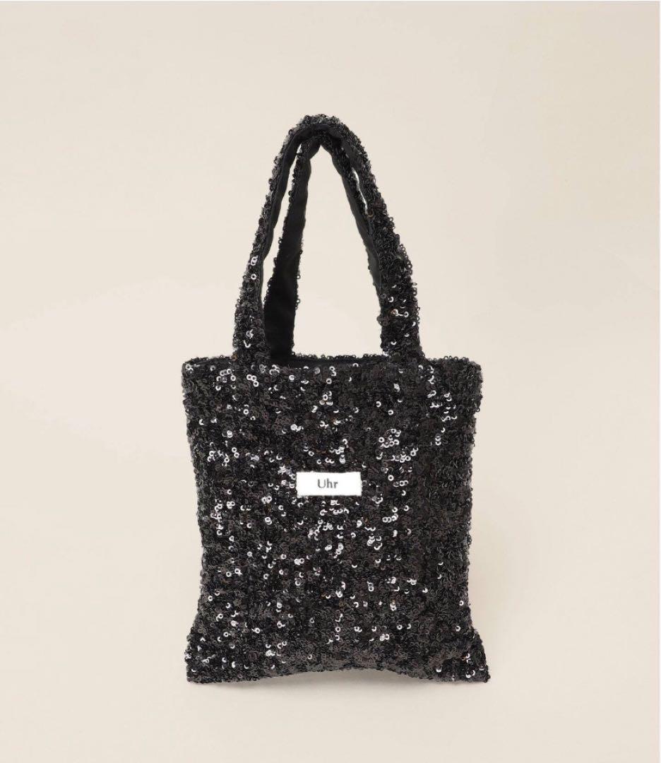 Uhr×IENA ENFANT 別注spangle mini ショルダーバッグ黒 追加3》【Uhr baby&kids】別注Spangle Mini ショルダーバッグ