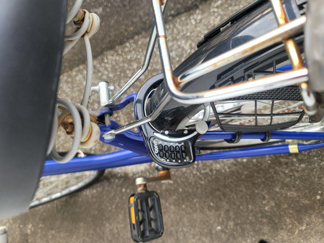 27インチ、青 シティサイクル ママチャリ