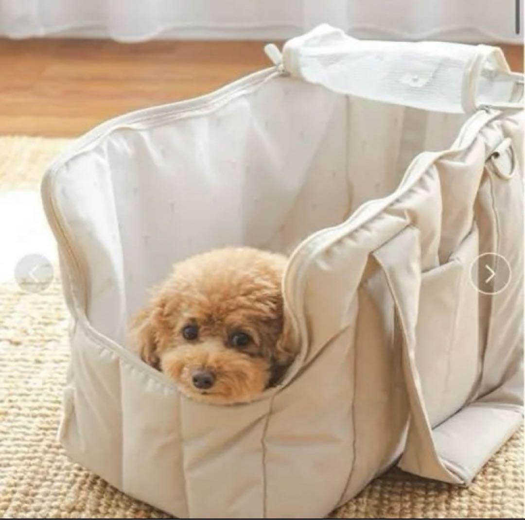 最新情報 トイレポーチ付き❣️】ジェラートピケ ペットキャリーバッグ キャリーバッグ・スリング