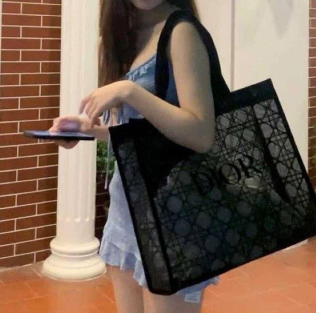 ディオール メッシュトートバッグ ノベルティ⭐肩掛けバック Christian Dior - DIOR メッシュトートバッグ ノベルティ