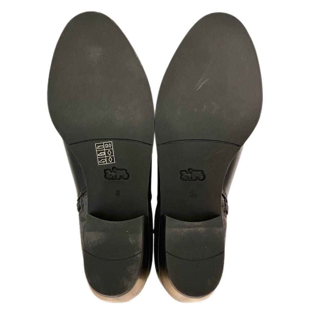 【極美品】◾️COACH コーチ◾️ショートブーツ◾️シグネチャー◾️本革◾️ブラック